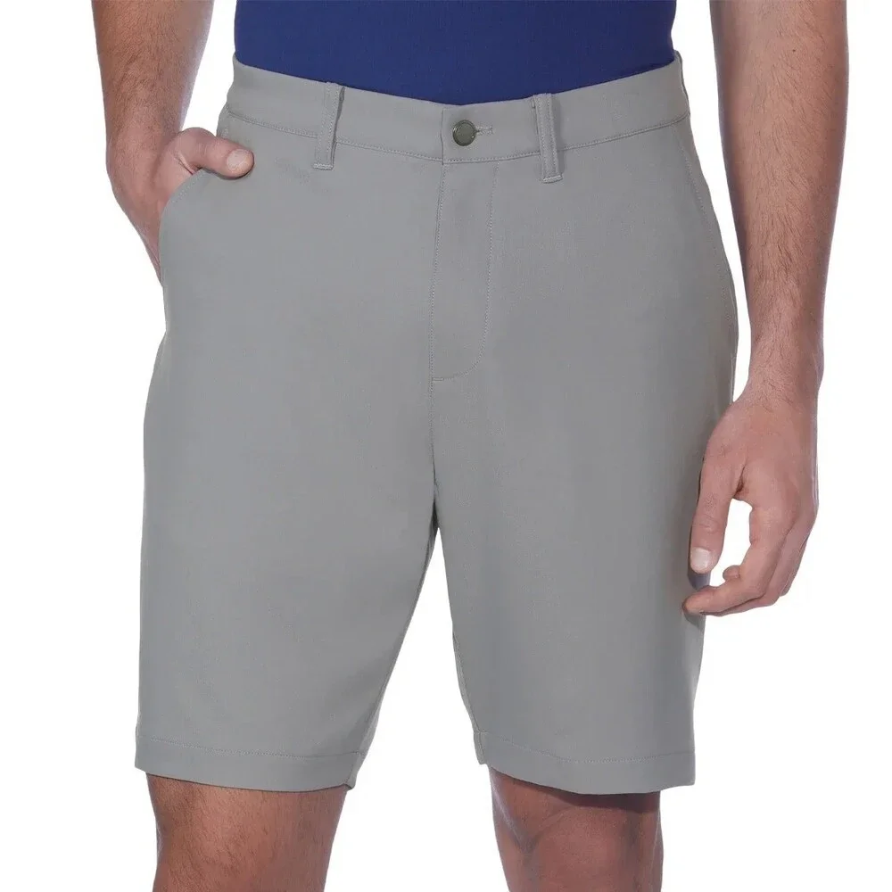 NWT Kirkland Signature Men's 32 Gray Stretch Shorts With UPF 50 Bermuda